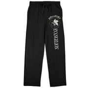 Neon Genesis Evangelion Nerv Logo Men's Black Pajama Pants-Small