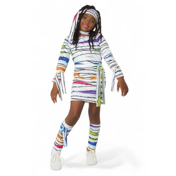 Neon Girl Mummy Child Costume