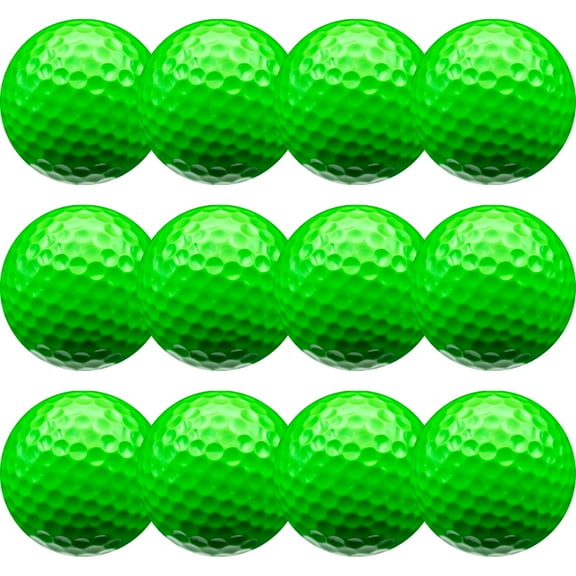 Blacklight Green Golf Balls – 12 Pack – Glow-Ready High-Visibility Balls by GBM Golf