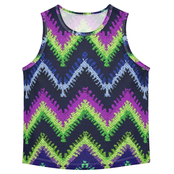 Neon Green Purple Blue Black V-lines Vest Undershirt Tank Top Sleeveless Quick Dry L