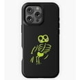 thumbnail image 1 of Neon Green Skeleton Owl Simple Line Drawing Design GA8254 Phone Case for iPhone 11 to 17 Pro Max, 1 of 2