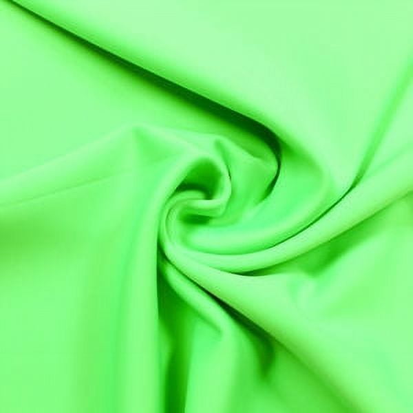 Neon Green Spand-Tek Compression Wicking Neoprene Active Wear Dri-Fit  Fabric by the Yard
