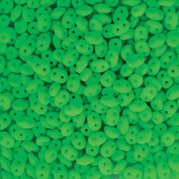 Neon Green Superduo Beads DU0525124-TB