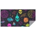 thumbnail image 1 of Neon Halloween Pattern Rectangle Tablecloth 60"x120",Waterproof Polyester Rectangle Table Cloth, Wipeable Spillproof Polyester Tablecloth for Dining, Camping, Indoor and Outdoor, 1 of 6