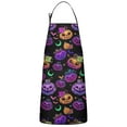 thumbnail image 1 of Neon Halloween Pumpkin Pattern Apron-Garden Aprons for Women with Pockets-Cotton Linen Waterproof Kitchen Cooking Gardening Aprons Adjustable for Kitchen,Cooking,BBQ and Salon 33"x27", 1 of 7