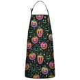 thumbnail image 1 of Neon Halloween Pumpkins Pattern Apron-Garden Aprons for Women with Pockets-Cotton Linen Waterproof Kitchen Cooking Gardening Aprons Adjustable for Kitchen,Cooking,BBQ and Salon 33"x27", 1 of 7