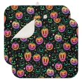 thumbnail image 1 of Neon Halloween Pumpkins Pattern Dish Drying Mat for Kitchen 1 Pack, Ultra Absorbent Microfiber Dishes Drainer Mats,16x18in(41x46cm), 1 of 6