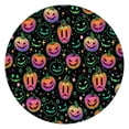 thumbnail image 1 of Colorful Halloween Pumpkins Round Fitted Tablecloth with Elastic Edge,Dining Table Cover Waterproof,Outdoor Round Tablecloth for Camping,Dining,Indoor and Outdoor, 1 of 7