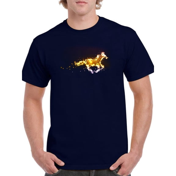 Neon Horse T-Shirt Men -Image by Shutterstock, Male 4X-Large