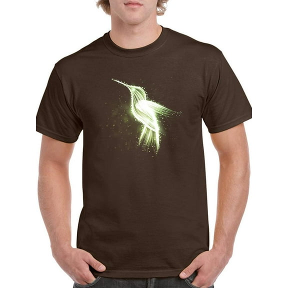 Neon Hummingbird T-Shirt Men -Image by Shutterstock, Male 3X-Large