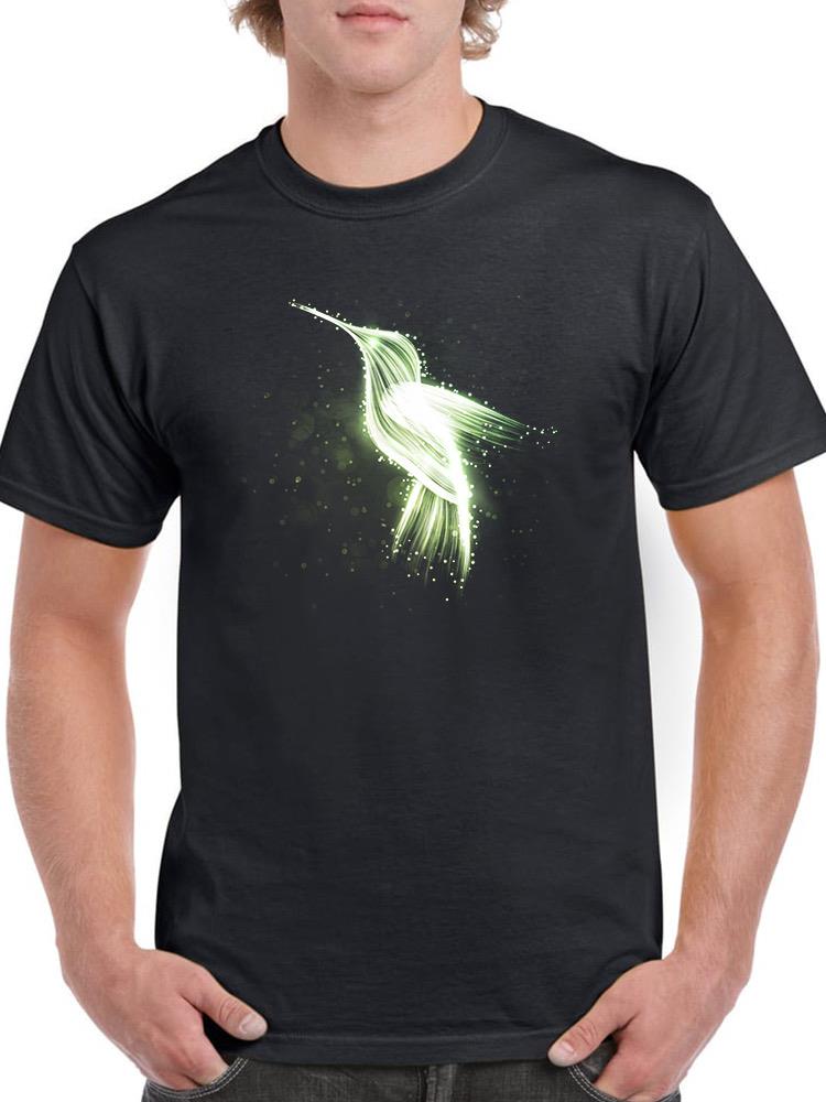 Neon Hummingbird T-Shirt Men -Image by Shutterstock, Male Large