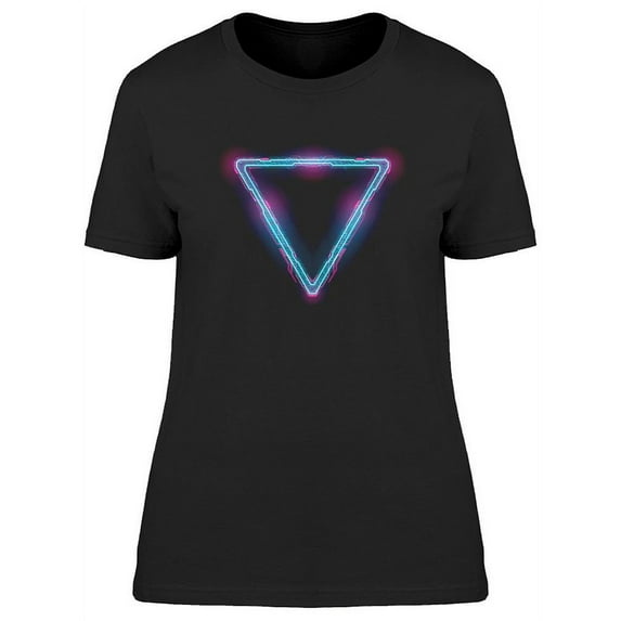 Neon Illuminated Triangle T-Shirt Women -Image by Shutterstock, Female x-Large