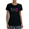 thumbnail image 1 of Neon Insects Shaped T-Shirt Women -Image by Shutterstock, Female Medium, 1 of 4
