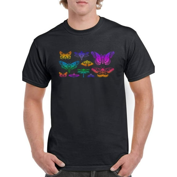 Neon Insects T-Shirt Men -Image by Shutterstock, Male x-Large
