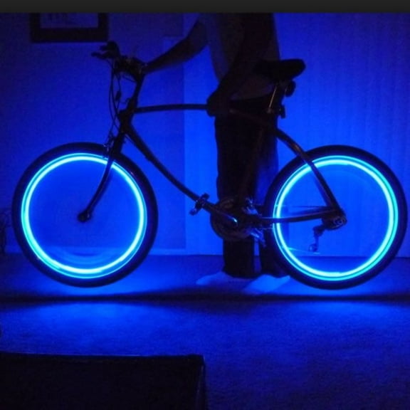 Neon LED Bike Lights 4 Pack Car Motorcycle Wheel Lights with Included Batteries