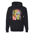 thumbnail image 1 of Neon Lab Dog Lover Shirt | Labrador Dogs Speak To Those Who Listen | Dean Russo Art Animal Lover Unisex Hoodie Sweatshirt, Black, 3X-Large, 1 of 6