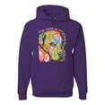 thumbnail image 1 of Neon Lab Dog Lover Shirt | Labrador Dogs Speak To Those Who Listen | Dean Russo Art Animal Lover Unisex Hoodie Sweatshirt, Purple, Large, 1 of 6