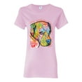thumbnail image 1 of Neon Lab Dog Lover Shirt | Labrador Dogs Speak To Those Who Listen | Dean Russo Art Animal Lover Womens T-Shirt, Light Pink, X-Large, 1 of 6