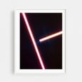 thumbnail image 1 of Neon Lighting - Photography Neon Sign Abstract Geometric Modern Art Minimalist Nightlife Psychedelic White Framed Wall Art Print 6 x 8 inches, 1 of 3