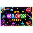 thumbnail image 1 of Neon Lights Glow Party Banner Retro Design Disco Theme for Birthday Party Indoor Decoration Dance Event, 1 of 9