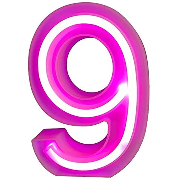 Neon Lights LED Neon Letter Lights, Light Up LED Letters Lights Light Up Marquee Letters Lights Neon Signs Battery USB Pink