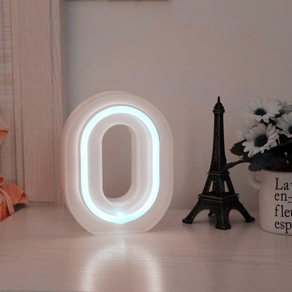 Neon Lights LED Neon Letter Lights- Light Up LED Letters Lights Light Up Marquee Letters Lights Neon Signs Battery USB White.