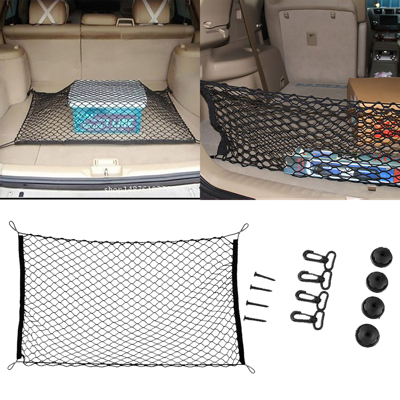 Neon Lights for Cars inside Car Trunk Net Universal Net Car Storage Net