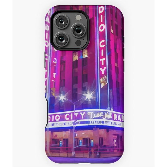 Neon Lights of New York Watercolour Phone Case for iPhone 16 15 14 13 12 11 Pro Max