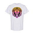 thumbnail image 1 of Neon Lion With Glasses Design T-Shirt Men -Image by Shutterstock, Male XX-Large, 1 of 2
