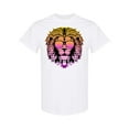 thumbnail image 1 of Neon Lion With Glasses Design T-Shirt Men -Image by Shutterstock, Male x-Large, 1 of 2