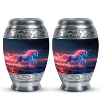 Neon Mirage Urn For Ashes For Women - Adult Urns For Human Ashes Men - Cremation Urns For Human Ashes - Adult Cremation Urns For Human Ashes - Urns For Ashes Adult Male (Size -3inch, 2Pc)
