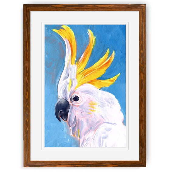 Neon Mohawk I - Barnwood Framed Print - 17 x 20 - Maple
