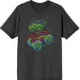 thumbnail image 1 of Neon Monster Trucks Adult Charcoal Crew Neck Short Sleee Tee-XXL, 1 of 4