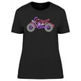 thumbnail image 1 of Neon Motorcycle Design.  T-Shirt Women -Image by Shutterstock, Female 3X-Large, 1 of 2
