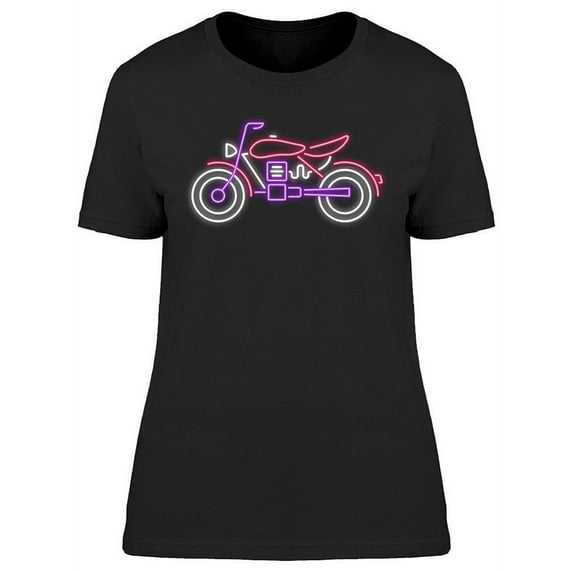 Neon Motorcycle Design. T-Shirt Women -Image by Shutterstock, Female 3X-Large