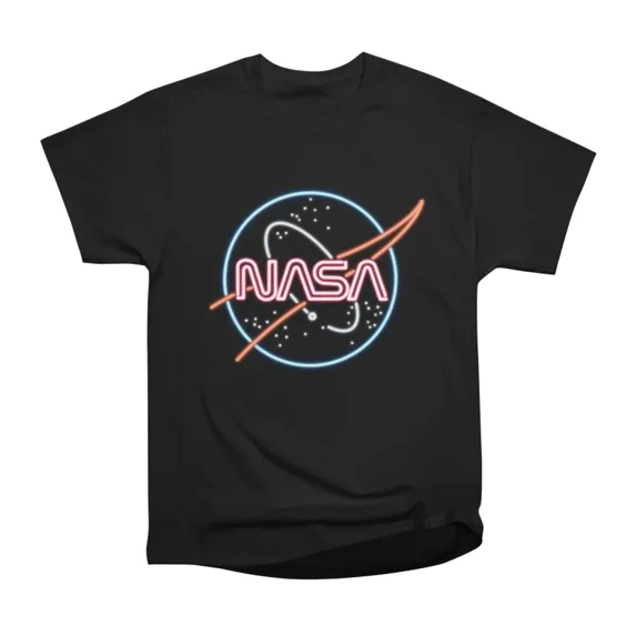 Neon NASA T-Shirt Tee Gift For Him Merch For Her Apparel For Friend