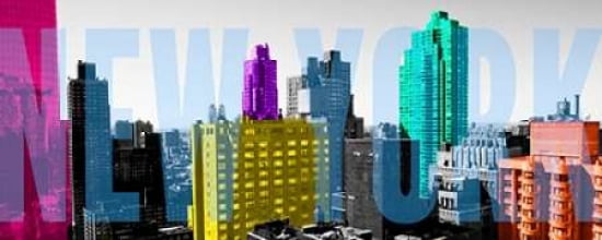 Neon NYC Canvas Art - Susan Bryant (24X48)