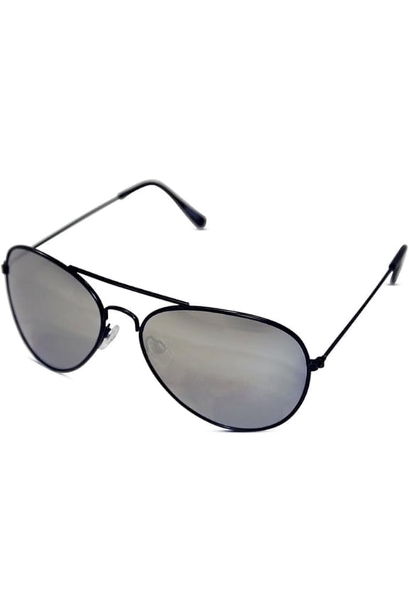 Kid Size Aviator Sunglasses with Silver Mirror Lens