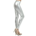 thumbnail image 1 of Neon Nation Shiny Metallic Full Length Leggings Costume Pants, 1 of 3