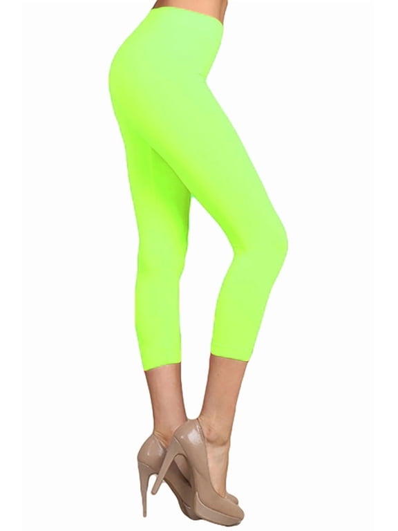 Women's Solid Color Seamless Capri Leggings