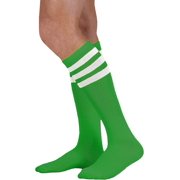 Neon Nation Unisex Adult Size Colored Knee High Sock with Various Color Stripes