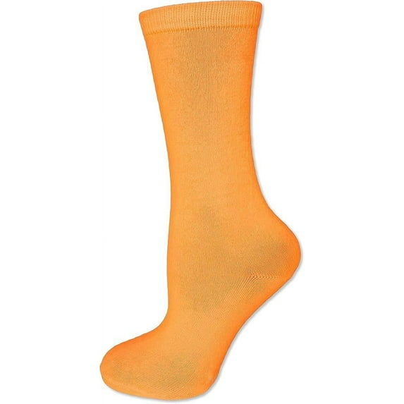 Neon Nation Unisex Solid Color Mid Calf High Neon Sock with No Stripes