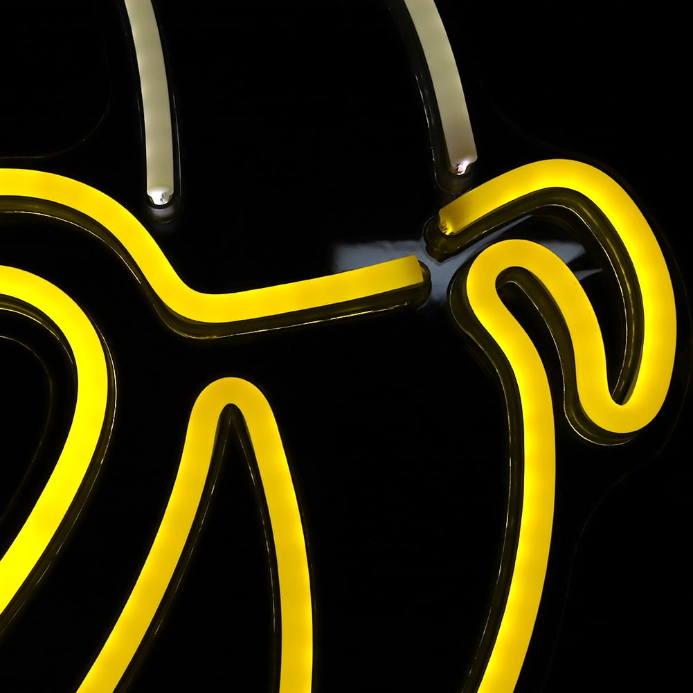 Neon Night Light Banana Shaped LED Neon Lights Art Wall Decorative