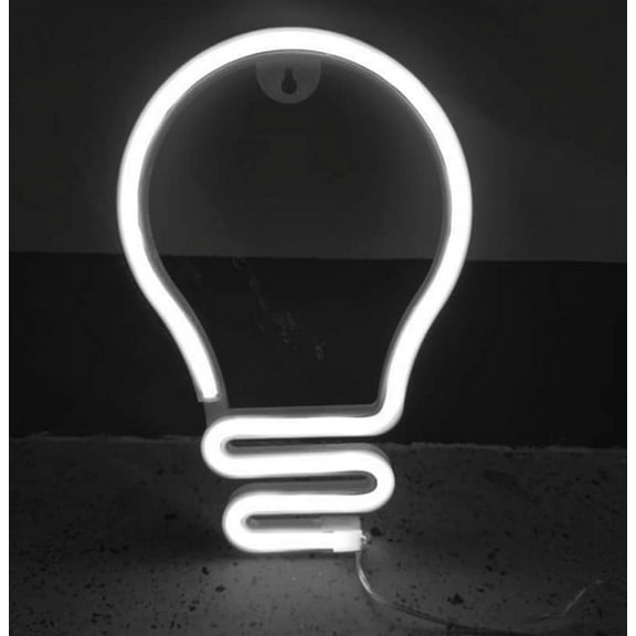 Neon Night Light, LED Neon Signs Night Light Bulb Neon Lights Neon Lights for Kids Bedroom Battery USB Operated