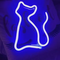 Neon Night Light, LED Neon Signs Night Light Cat Neon Lights Neon Lights for Kids Bedroom Battery USB Operated