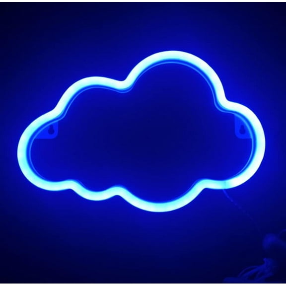 Neon Night Light, LED Neon Signs Night Light Clouds Neon Lights Neon Lights for Kids Bedroom Battery USB Operated