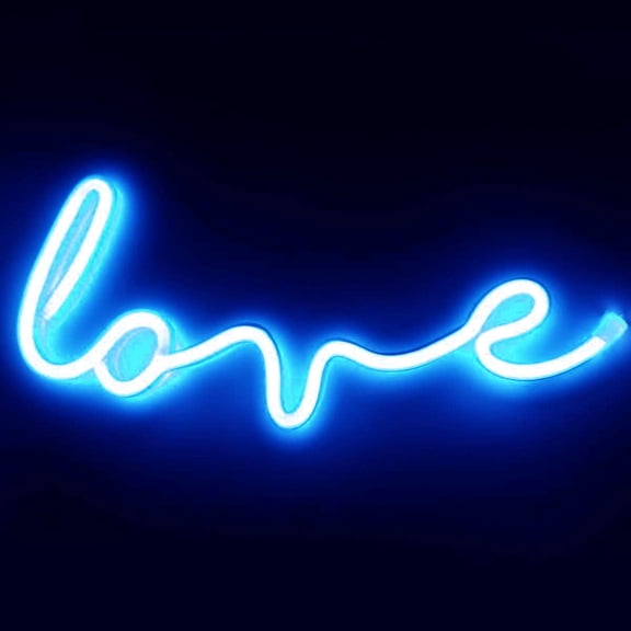 Neon Night Light, LED Neon Signs Night Light Love Neon Lights Neon Lights for Kids Bedroom Battery USB Operated