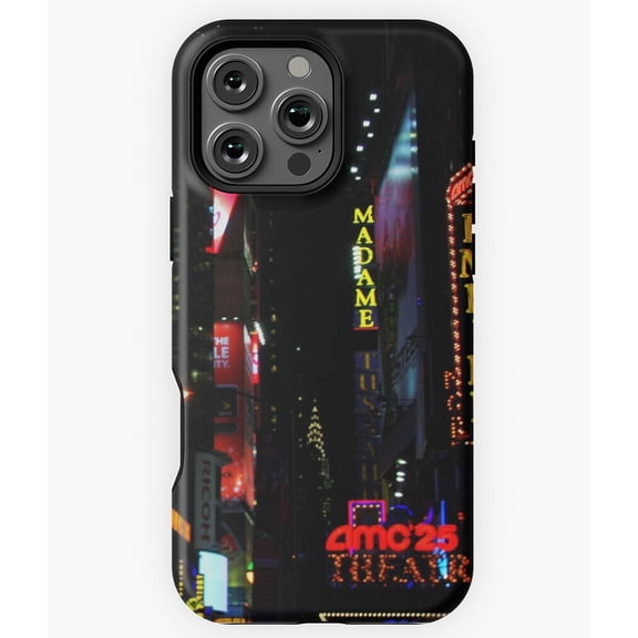 Neon Nights New York City Lights Phone Case for iPhone 16 15 14 13 12 11 Pro Max