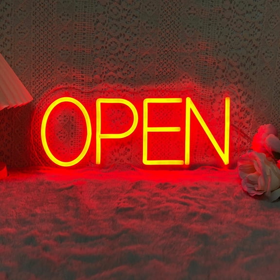 Neon Open Sign For Store Window,Open Closed Light,Open Bar Neon Decor,Restaurant Bar Shop Store Wall Decor,Opening Gifts