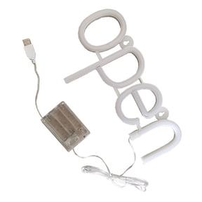 Neon Open Signs, Compact 2 Power Supply Modes Attractive LED Neon Open Sign High Brightness Eye Protection For Outdoor For Business